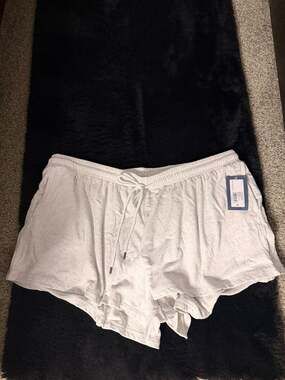 Universal Thread Lounge Shorts Size 1X Gray White Heather Drawstring